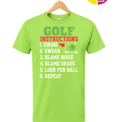 Funny Golf Instructions Tee