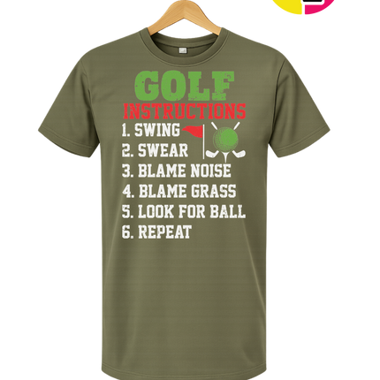 Funny Golf Instructions Tee