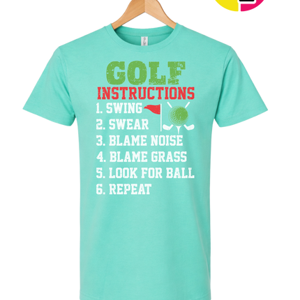 Funny Golf Instructions Tee