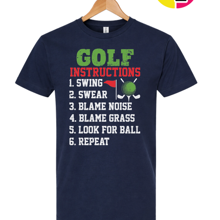 Funny Golf Instructions Tee