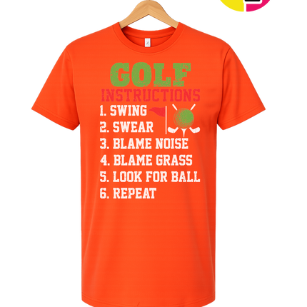 Funny Golf Instructions Tee
