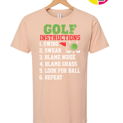 Funny Golf Instructions Tee