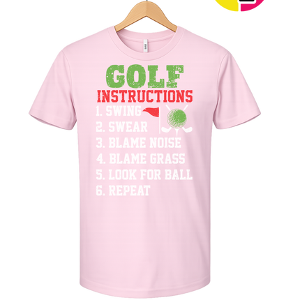 Funny Golf Instructions Tee