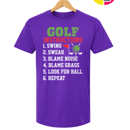 Funny Golf Instructions Tee