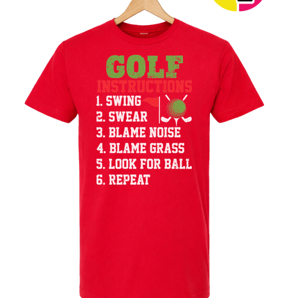 Funny Golf Instructions Tee