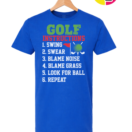 Funny Golf Instructions Tee