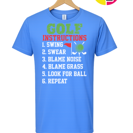 Funny Golf Instructions Tee