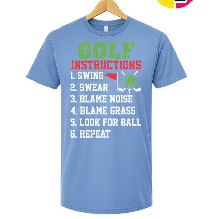 Funny Golf Instructions Tee