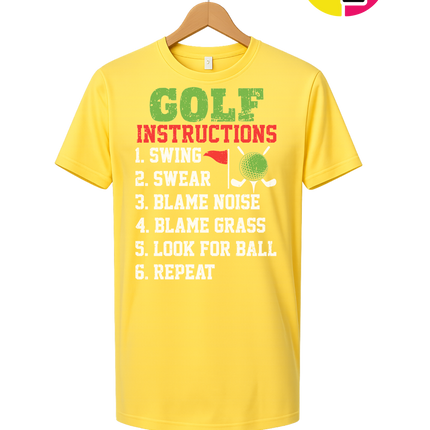 Funny Golf Instructions Tee