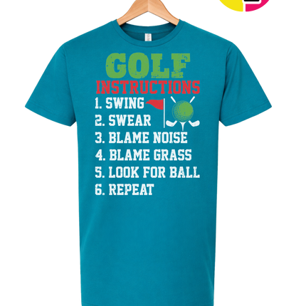 Funny Golf Instructions Tee