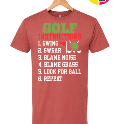 Funny Golf Instructions Tee