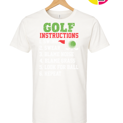 Funny Golf Instructions Tee