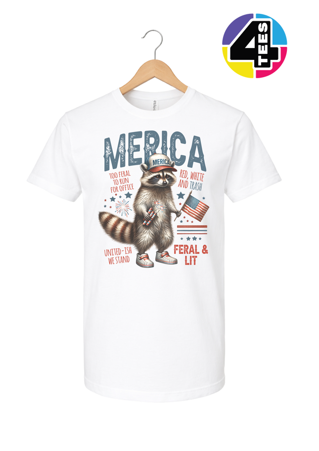 Feral Freedom Raccoon Tee