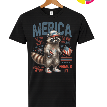 Feral Freedom Raccoon Tee