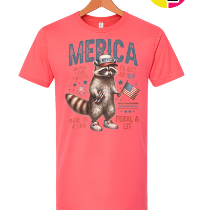 Feral Freedom Raccoon Tee