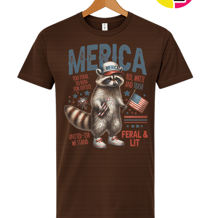 Feral Freedom Raccoon Tee