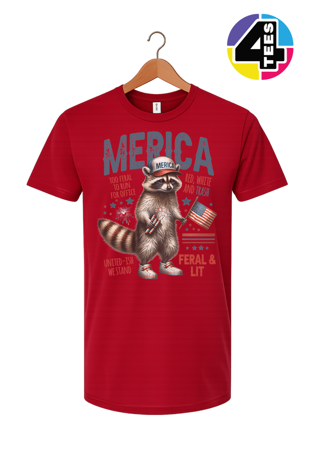 Feral Freedom Raccoon Tee