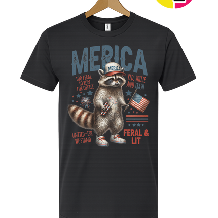 Feral Freedom Raccoon Tee