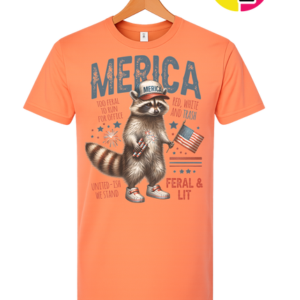 Feral Freedom Raccoon Tee