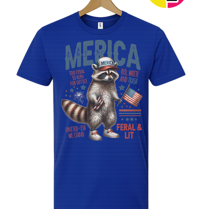 Feral Freedom Raccoon Tee