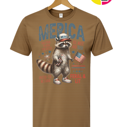 Feral Freedom Raccoon Tee