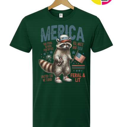 Feral Freedom Raccoon Tee