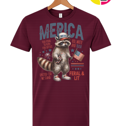 Feral Freedom Raccoon Tee