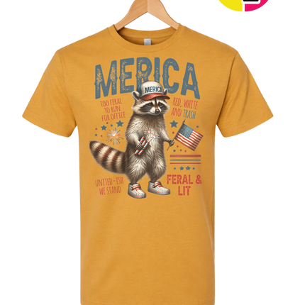 Feral Freedom Raccoon Tee