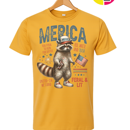 Feral Freedom Raccoon Tee