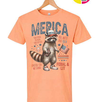 Feral Freedom Raccoon Tee