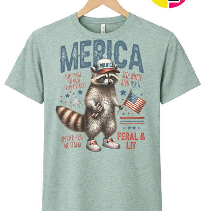 Feral Freedom Raccoon Tee