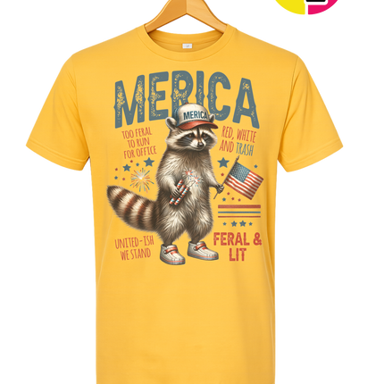 Feral Freedom Raccoon Tee