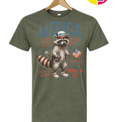Feral Freedom Raccoon Tee