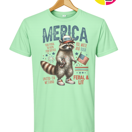 Feral Freedom Raccoon Tee