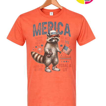 Feral Freedom Raccoon Tee