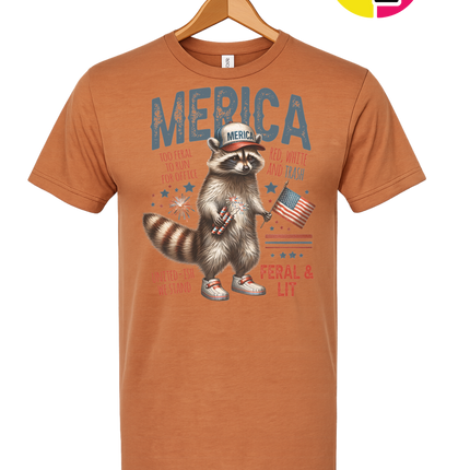 Feral Freedom Raccoon Tee