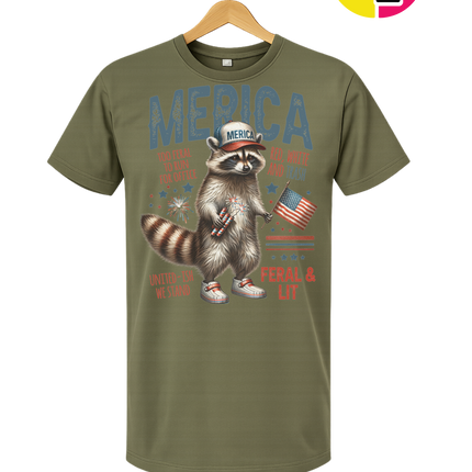 Feral Freedom Raccoon Tee