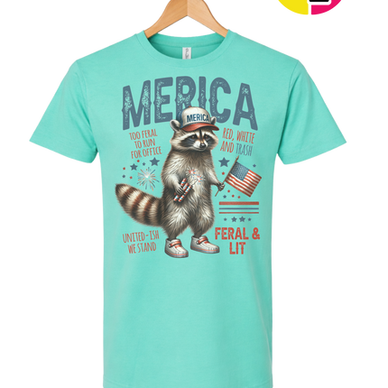 Feral Freedom Raccoon Tee