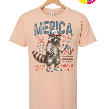 Feral Freedom Raccoon Tee