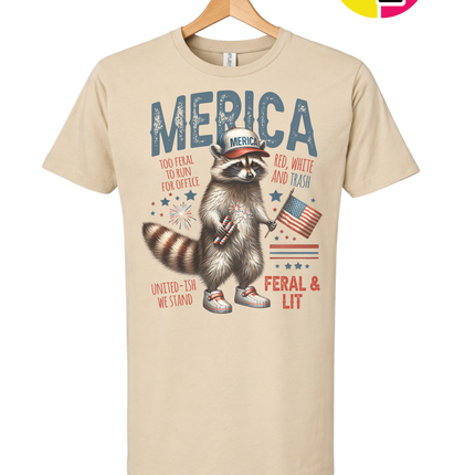Feral Freedom Raccoon Tee