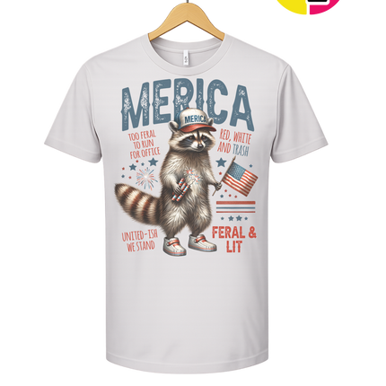 Feral Freedom Raccoon Tee