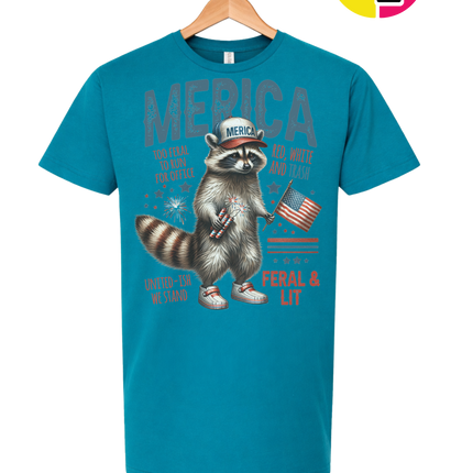 Feral Freedom Raccoon Tee