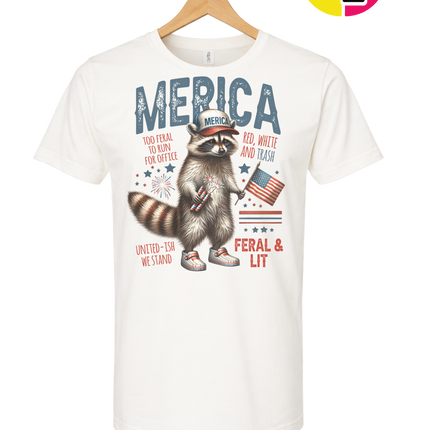 Feral Freedom Raccoon Tee