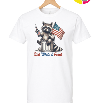 Red White And Feral Tee