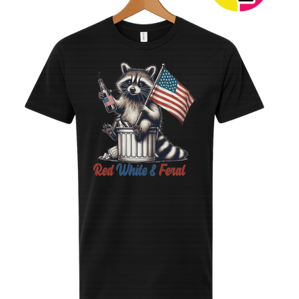Red White And Feral Tee