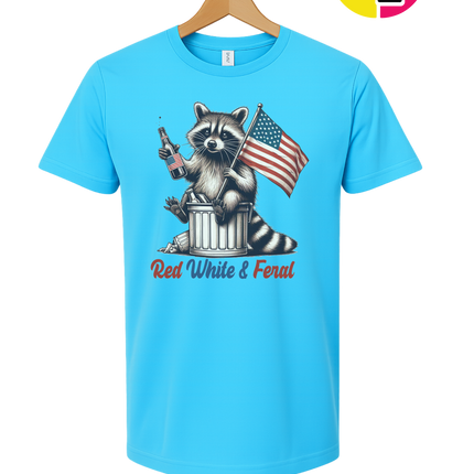 Red White And Feral Tee