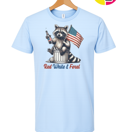 Red White And Feral Tee