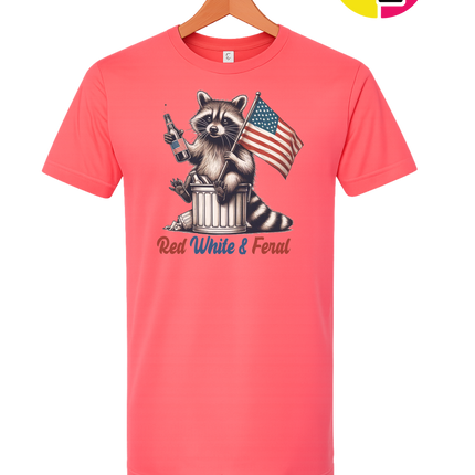 Red White And Feral Tee