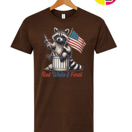 Red White And Feral Tee