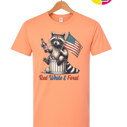 Red White And Feral Tee